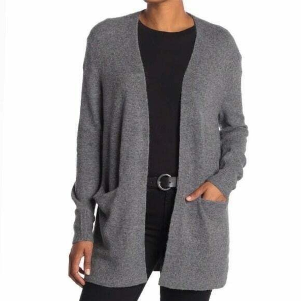 Madewell Kent Open Front Alpaca Wool Blend Cardigan - Picture 10 of 10